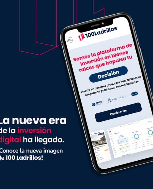 Publicación de 100 Ladrillos y homepage en un dispositivo móvil.