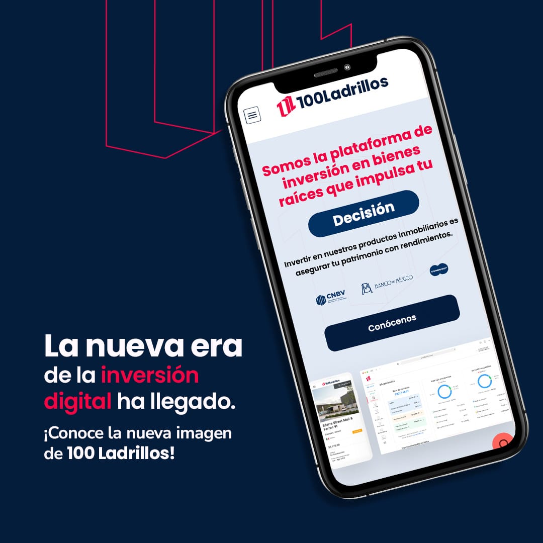 Publicación de 100 Ladrillos y homepage en un dispositivo móvil.